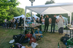 Stand beim Sommerfest